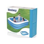 Bestway 12819 Jumbo Şişme Havuz 211 x 132 x 46 CM Mavi Renk 001 mavi