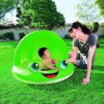 Bestway 52189 Yeşil 97x66 cm Kurbağa Gölgelikli Bebek Havuzu