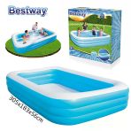 Bestway 54009 Jumbo Aile Havzu 305X183x56 Cm Dikdörtgen Büyük Şişme Havuz