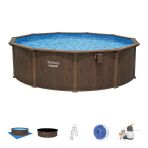 BESTWAY ® 561cu Hydrium™ Çelik Duvarlı Prefabrik Yer Üstü Havuz Seti 4,88 M X 1,32 M
