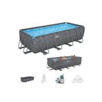 Bestway 561KA Prefabrik Aile Havuzu 549X274X132CM Apx Premium Seri Örtü+Merdiven+Kum Filtre Set