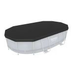 BESTWAY 58425 Oval Havuz Örtüsü - 4,27 m x 2,50 m Yerüstü Havuzlar için