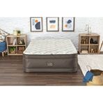 Bestway 69145 Fortech Yorgan Yüzeyli Çift Kişilik Dahili Pompalı Şişme Yatak 2.03m X 1.52m X 51cm Gri