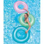 Bestway 76 cm Fosforlu Renkli Şişme Simit - Dayanıklı PVC Malzeme ile Yetişkinler ve Çocuklar İçin Uygun Plaj ve Havuz Aksesuarı