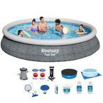 Bestway BW 517 Büyük 457x84 cm Şişme Havuz Seti