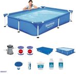 Bestway BW407 221x150x43 cm Prefabrik Havuz Seti