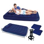 Bestway Çift Kişilik Şişme Kamp Yatağı 67374 Kadife Malzeme ile Konforlu Outdoor Kullanım
