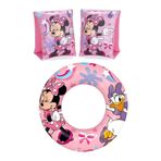 BESTWAY Co-91038-40 Lisanslı Minnie Mouse Havuz Deniz Simit Kolluk Seti 2’li Set