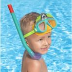 Bestway Çocuk Deniz Havuz Yüzücü Dalış Gözlüğü Şnorkel Set 3+ Yaş Su Sızdırmaz Uv Korumalı Geniş Görüş Açılı Figürlü - Standart - Turkuaz
