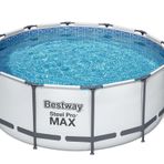 Bestway Flowclear™ güneş örtüsü, Ø 356 cm, yuvarlak 366 cm ve 396 cm yüzey havuzları için, mavi