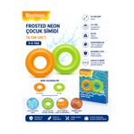 BESTWAY Frosted Neon Şişme Çocuk Simidi 76 cm – 3-6 Yaş – Neon Renkli Deniz ve Havuz Simidi