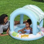 Bestway Gölgelikli Küçük Çocuk Havuzu Renkli 1,01 m x 97 cm x 71 cm Yumuşak Şişme Tabanlı