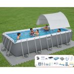 Bestway Gölgelikli Prefabrik Full Havuz Seti 640X274x132cm Bw576 5611Z