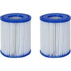 Bestway Havuz Aksesuarı Filtresi Kartuşu Typ (II) / Bestway 58094 Havuz Devir Daim Pompası Kartuşu 2'li Set - Mavi