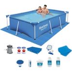 Bestway Prefabrik Havuz Seti 259X170X61CM Renkli Özellikli Steel Pro Modeli BW473 56403