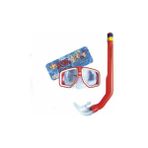 Bestway Pvc Maske Snorkel Seti Çocuklar İçin Su Altı Maceraları 9+ Yaş Renkli Tasarım - Kırmızı