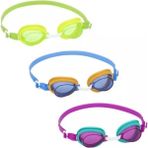 Bestway Renkli yüzücü gözlüğü, suya dayanıklı, konforlu, spor ve günlük kullanıma uygun - 0 - 3 Yaş - Altın