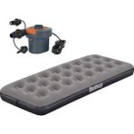 Bestway Single Tek Kişilik Şişme Yatak + Elektrikli Pompa 185X76X22CM 671GY BW141 - Gri