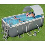 Bestway Steel Pro Max Yer Üstü Prefabrik Dikdörtgen Havuz Seti 412 Cm X 201 Cm X 122 Cm 56456 Bw625