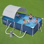 Bestway Steel Pro Prefabrik Yer Üstü Dikdörtgen Havuz 4,00 M X 2,11 M X 81 Cm 56405 Bw624