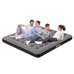 Bestway Ultra King 3 Kişilik Şişme Yatak 203x183x22cm 671hc Gri