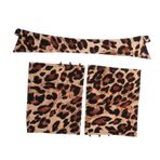 BESTYASH 1 Set Leopar Desenli Sahte Yaka El Kolları Kadın Gömleği Dickey Çıkarılabilir Sahte Bluz Yakası Çalışma Takımı Giyim Aksesuarları İçin