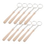 BESTYASH 10pcs Mini Beyzbol Yarasası Anahtarlık Mini Ahşap Yarasa Anahtar Halkaları Spor Teması Parti Ekibi Hediyelik Eşya Beyzbol Anahtarlık Partisi Iyilik