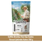 Beta Caffito Caffito Brezilya Fine Cup Santos - Yöresel Çekirdek Kahve 250 G - 1 Adet