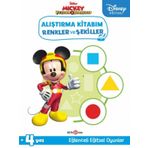Beta Kids Disney Eğitsel Mickey ve Çılgın Yarışçılar Alıştırma Kitabım Renkler ve Şekiller Kitabı