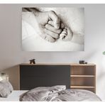 Beta Moda Hub Baba Bebek Elleri Cam Tablo Bebek Tablo Çocuk Odası Tablo Duvar Dekor Büyük Tablo Cam Duvar Tablo