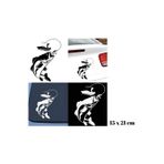 Beta Moda Hub Balık Tutan Adam Oto Kaput Sticker 15*21 Cm