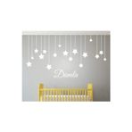 Beta Moda Hub Bebek Odası Çocuk Odası Sticker Kişiye Özel Isimli Yıldız Sticker Beyaz