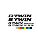 Beta Moda Hub Bisiklet Kadro Sticker Seti Btwin Uyumlu Siyah