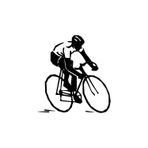 Beta Moda Hub Bisiklet Yarışçısı Oto Sticker Siyah 25 X 27 Cm