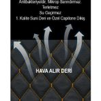 Beta Moda Hub C-Max Kumaş 2Li Deri Kaplama Koltuk Minderi Siyah Sarı