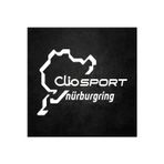 Beta Moda Hub Clio Nürburgring İçin Uyumlu Aksesuar Oto Sticker Beyaz 20*17 Cm