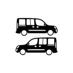 Beta Moda Hub Fiat Doblo İçin Uyumlu Aksesuar Oto Cam Sticker Siyah 20*8 Cm