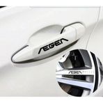 Beta Moda Hub Fiat Egea İçin Uyumlu Aksesuar Kapı Kolu Ve Jant Sticker Siyah 10 Adet 10*1 5 Cm