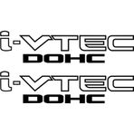 Beta Moda Hub Honda I-Vtec Dohc Oto Sticker 2 Adet Siyah 30*7 Cm