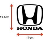 Beta Moda Hub Honda İçin Uyumlu Aksesuar Oto Sticker Siyah 11 Cm