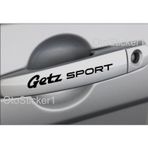 Beta Moda Hub Hyundai Getz İçin Uyumlu Aksesuar Sport Kapı Kolu Sticker Set 8 Ad 13*1 Cm