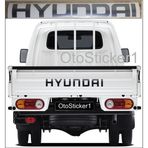 Beta Moda Hub Hyundai H100 İçin Uyumlu Aksesuar Kamyonet Minibüs Arka Bagaj Kapak Sticker