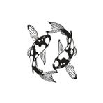 Beta Moda Hub Japon Balıkları Oto Sticker 25 X 30 Cm