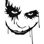Beta Moda Hub Joker Yüzü Maske Oto Sticker 20 Cm