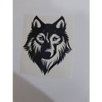 Beta Moda Hub Kurt Başı Oto Stickeri Siyah 13*15 Cm