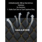 Beta Moda Hub Mercedes R 7 Kişi Kumaş 2Li Deri Kaplama Koltuk Minderi Siyah Sarı
