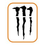 Beta Moda Hub Monster Pençe Far Veya Cam Altı Büyük Oto Sticker Siyah 33*20 Cm