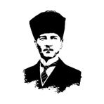 Beta Moda Hub Mustafa Kemal Atatürk Oto Sticker Siyah 15*7 Cm
