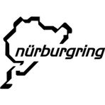 Beta Moda Hub Nürburgring Oto Sticker Siyah 20 Cm