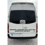 Beta Moda Hub Oto Cam Yazı Sözleri Ticari-Servis-Dolmuş-Panelvan Uzun Sticker Model 22